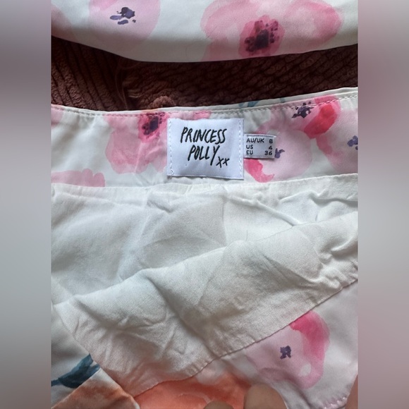 Princess Polly Floral Skirt Set - White and Pink - Picture 5 of 5